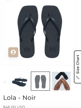 Lola Men's Flip-Flop Sandals in Black